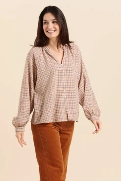 New Blouse à carreaux CALGARY Femme Chemises, Blouses