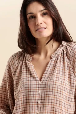 New Blouse à carreaux CALGARY Femme Chemises, Blouses