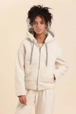 Cheap Blouson à capuche FELIX Femme Manteaux|Vestes