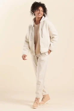 Cheap Blouson à capuche FELIX Femme Manteaux|Vestes