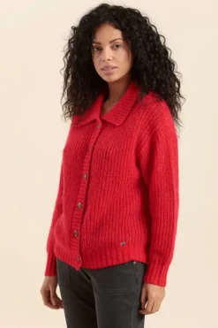 Cheap cardigan boutonné TIGA Femme Pulls, Cardigans