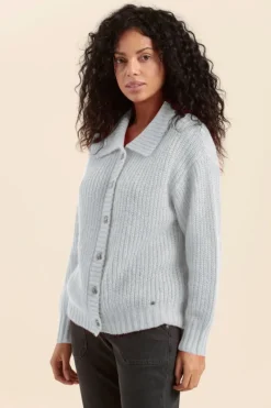 Cheap cardigan boutonné TIGA Femme Pulls, Cardigans