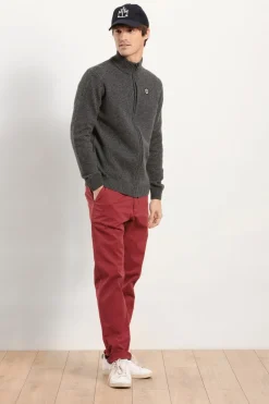 Store Cardigan zippé avec laine moulinée TANDEM Homme Pulls, Cardigans
