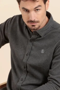 Cheap chemise CARGUE en flanelle de coton Homme Chemises