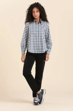 Flash Sale chemise CYCLE à carreaux en coton Femme Chemises, Blouses