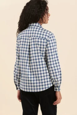 Flash Sale chemise CYCLE à carreaux en coton Femme Chemises, Blouses