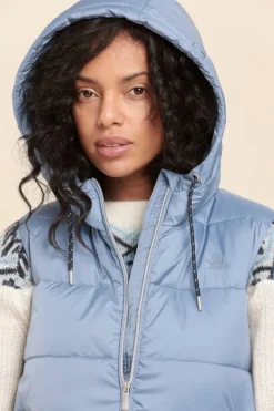 Flash Sale doudoune sans manches FLIGA à capuche Femme Doudounes