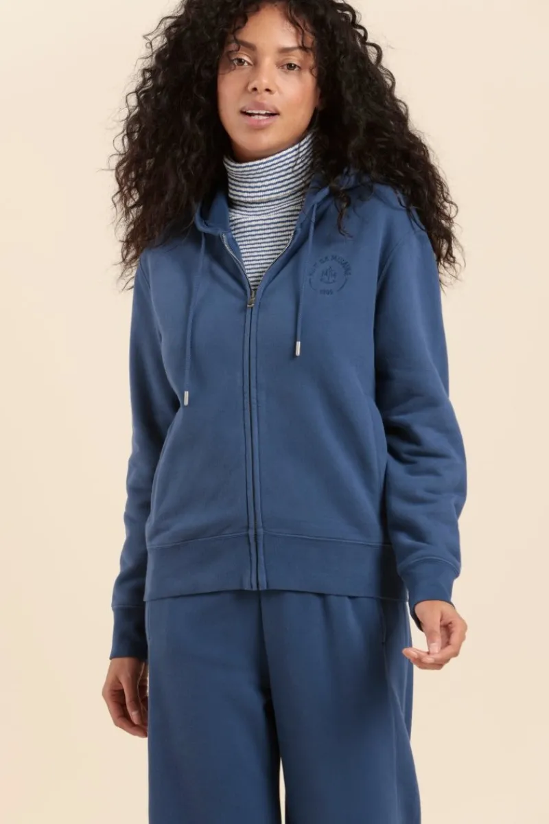 Cheap gilet zippé à capuche MOSS Femme Sweats|Pulls, Cardigans