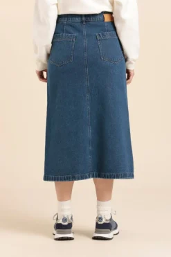 Cheap jupe longue JASPER en jeans Femme Robes, Jupes