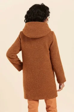 Flash Sale manteau à capuche FROSON en lainage mousseux Femme Manteaux