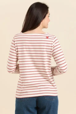 Hot mariniere avec broderie coeur Femme Marinières