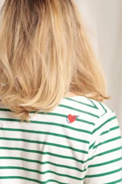 Online Marinière brodée en coton bio Femme Tshirts|Marinières