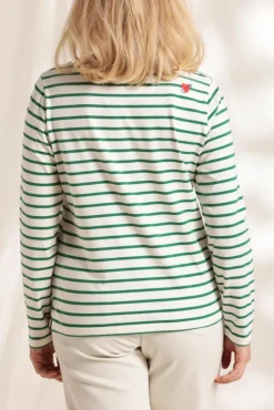 Online Marinière brodée en coton bio Femme Tshirts|Marinières