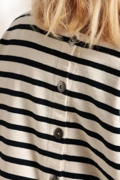 Cheap Marinière cardigan MACOUBA en coton bio Femme Tshirts|Marinières