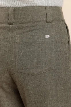 Best Sale pantalon large POUPE en flanelle Femme Pantalons, Jeans
