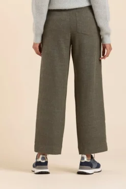 Best Sale pantalon large POUPE en flanelle Femme Pantalons, Jeans