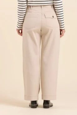 Hot pantalon PONT en coton Femme Pantalons, Jeans