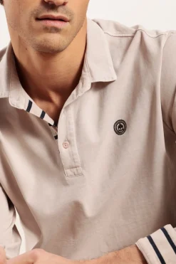 Shop polo MAGENTA avec détails rayés Homme Sweats