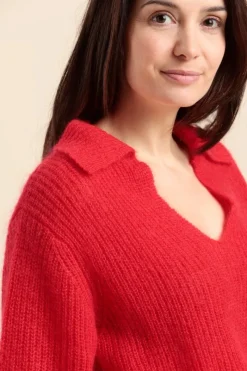 Sale pull col vareuse TANOR Femme Vareuses|Pulls, Cardigans