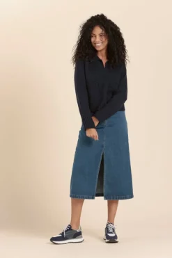 Cheap pull col vareuse TRAPANI avec poches laine Femme Pulls, Cardigans|Vareuses