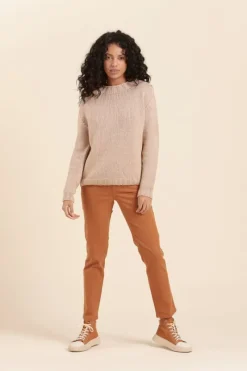Clearance pull grosse maille TARNO en coton/laine Femme Pulls, Cardigans