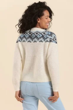 Flash Sale pull TOPAZE imprimé Jacquard Femme Pulls, Cardigans