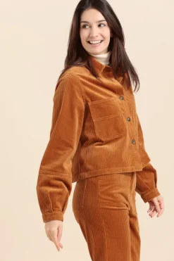 Sale veste courte en velours VINTA Femme Manteaux|Vestes